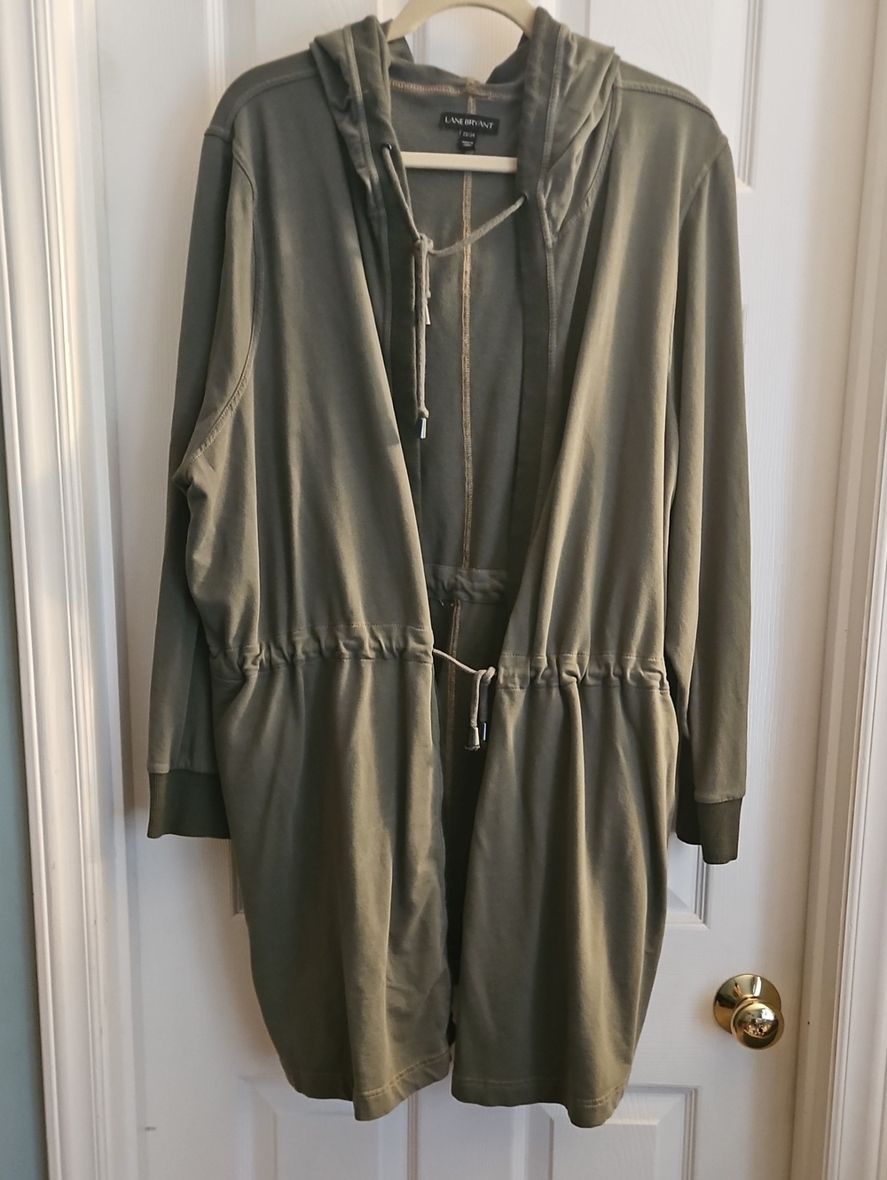 Lane Bryant Olive Utility Hoodie Jacket 22/24 Like New!!!